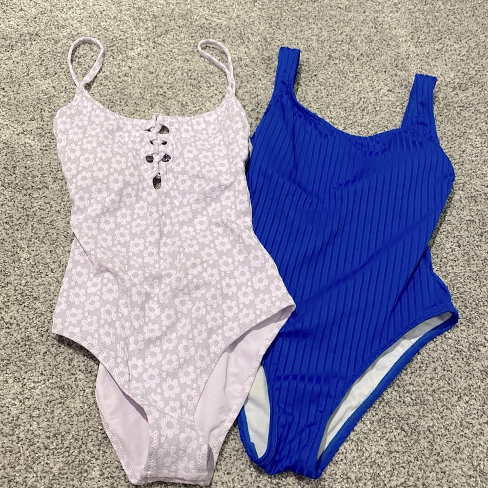2 one peice bathing forms from aerie and amazon